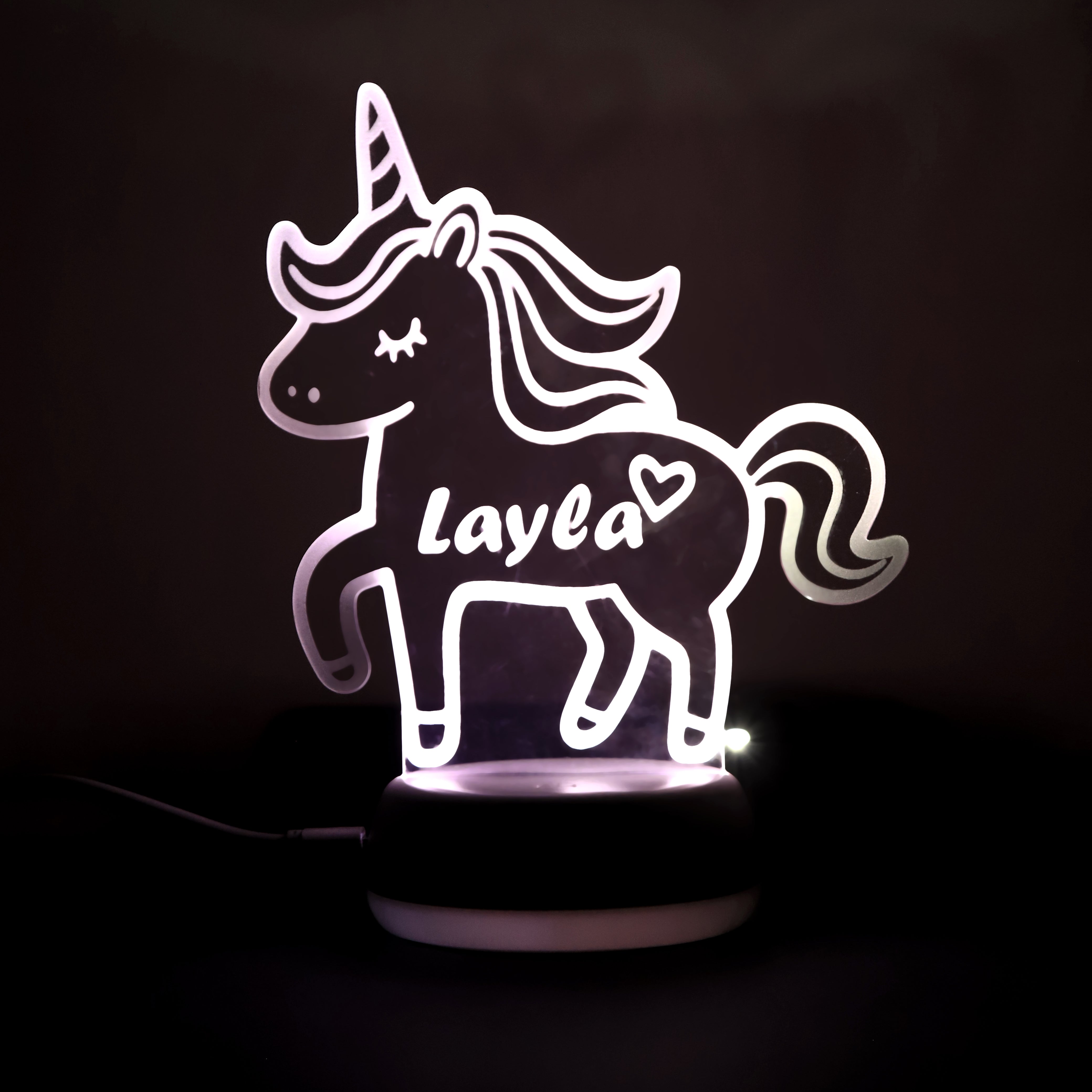 Personalized Cartoon LED Night Lamp (18* 30cm) with Remote – FUNLAB